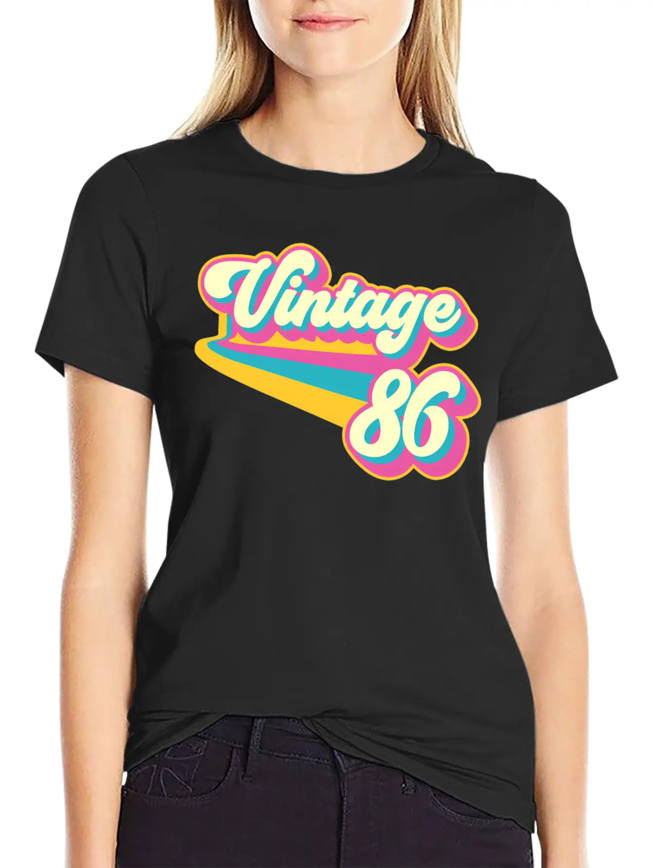 1986 Unisex Short Sleeve Soft Cotton T-Shirt – Casual Everyday Wear