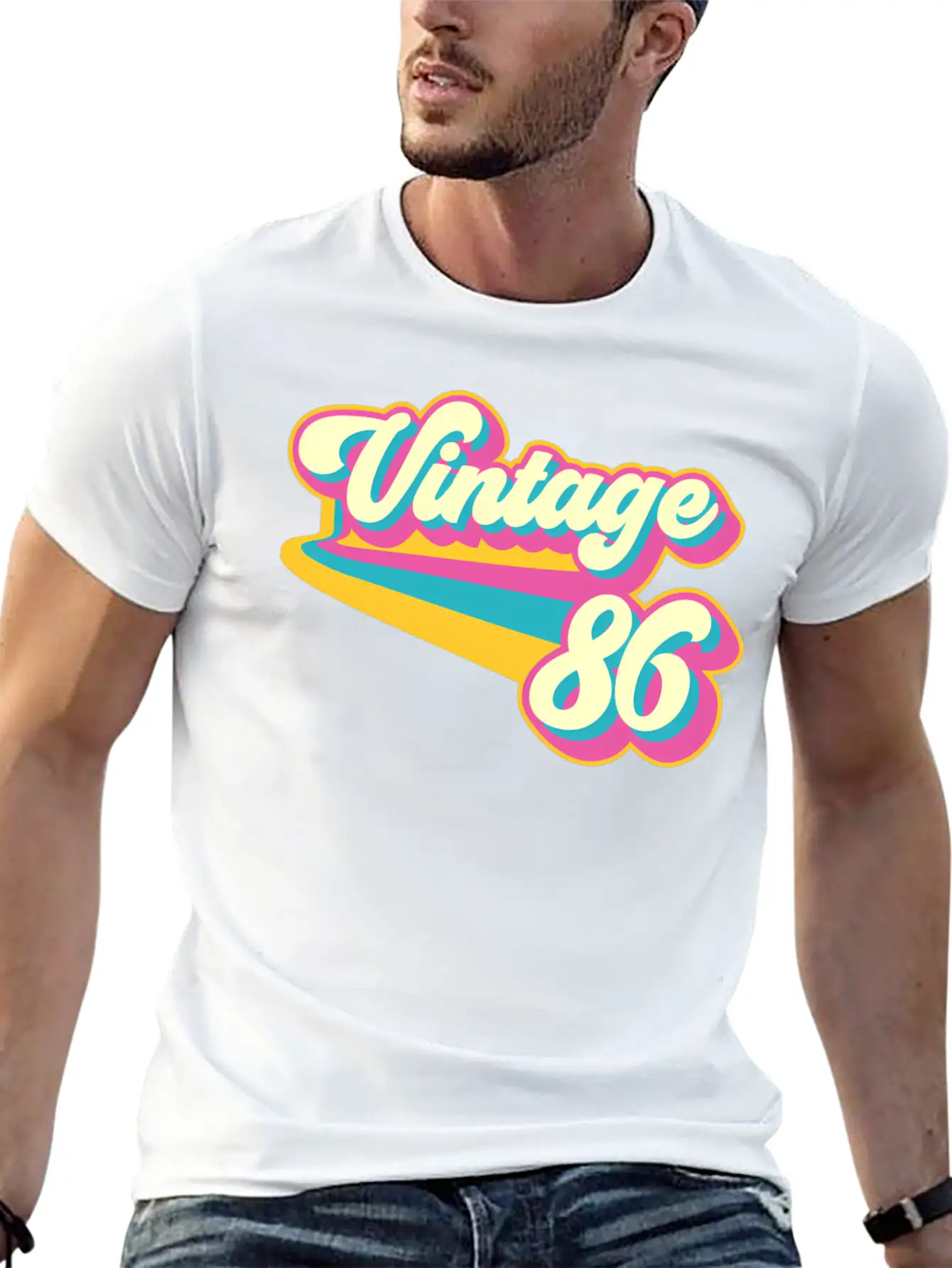 1986 Unisex Short Sleeve Soft Cotton T-Shirt – Casual Everyday Wear