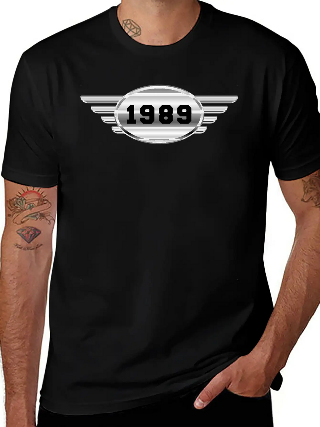 1989 Chrome With Wings Relaxed Everyday Tee – Lightweight And Durable Cotton