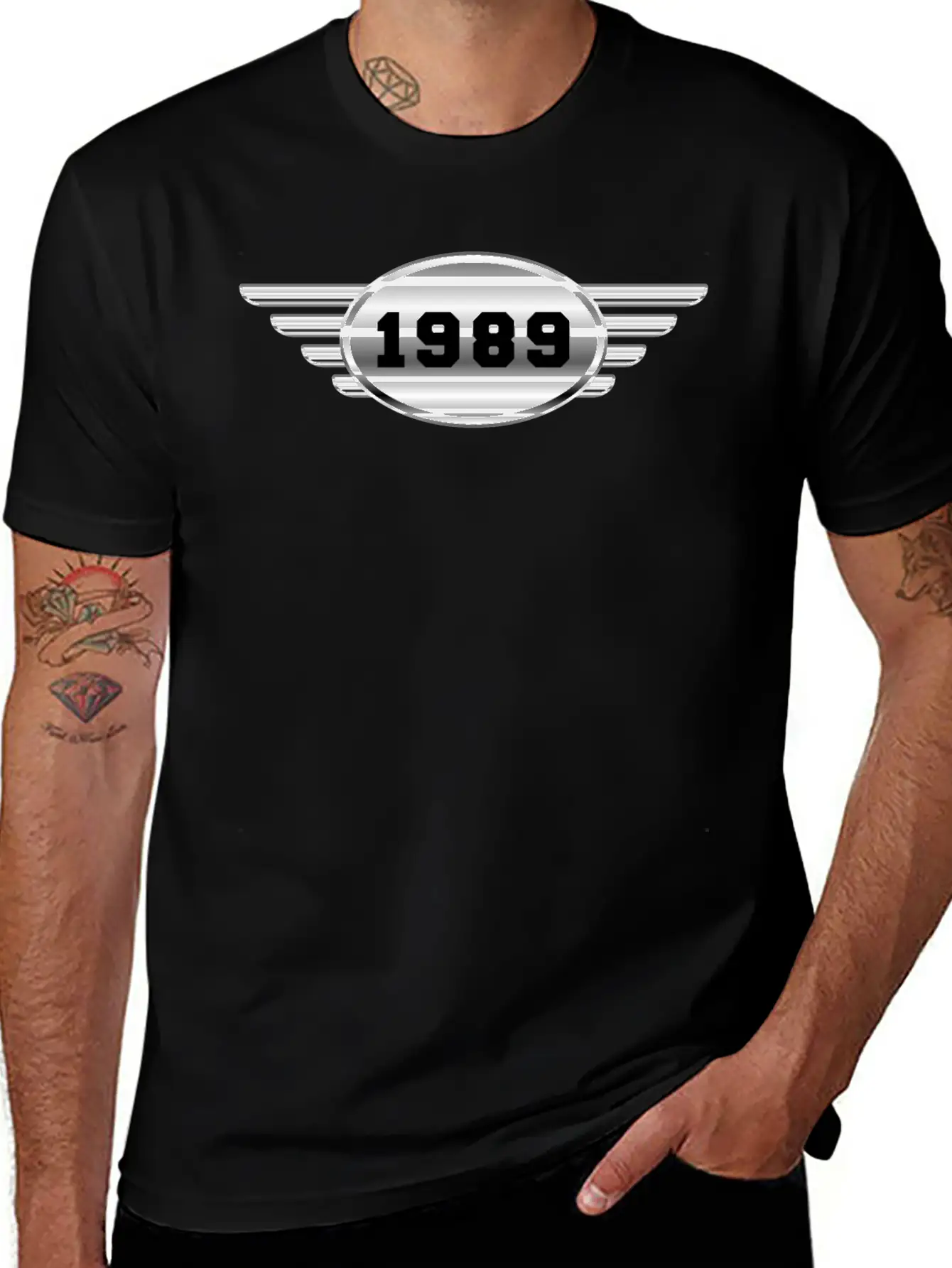 1989 Chrome With Wings Relaxed Everyday Tee – Lightweight And Durable Cotton