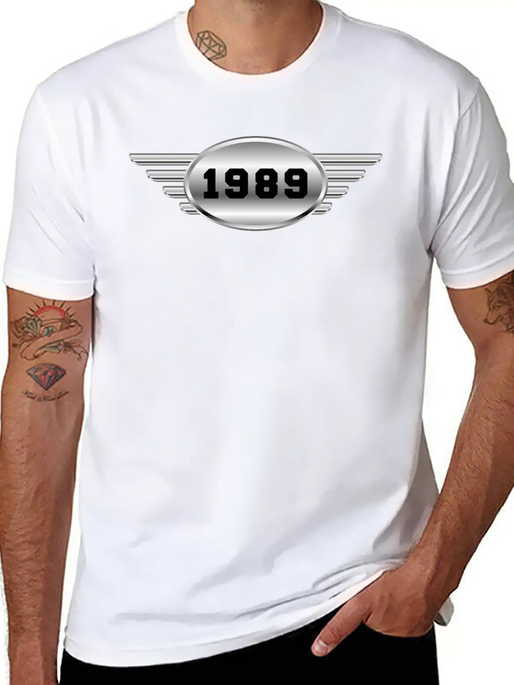 1989 Chrome With Wings Relaxed Everyday Tee – Lightweight And Durable Cotton
