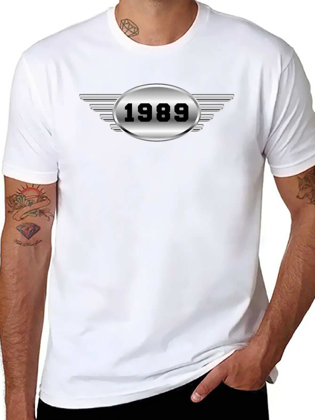 1989 Chrome With Wings Relaxed Everyday Tee – Lightweight And Durable Cotton