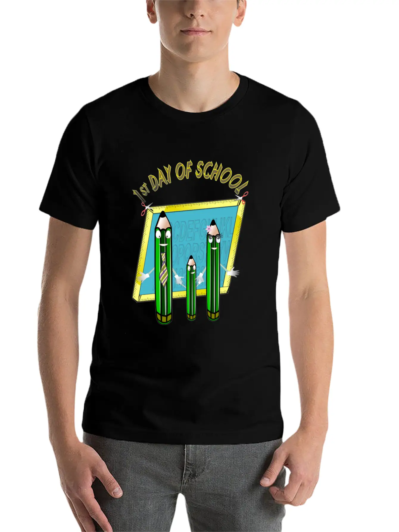 1st Day Of School Unisex Casual T-Shirt – Clean Design For Daily Comfort