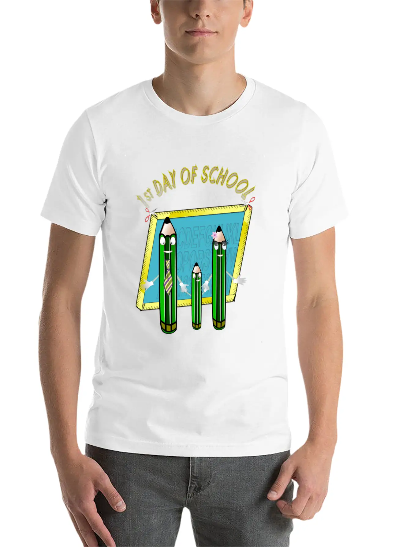 1st Day Of School Unisex Casual T-Shirt – Clean Design For Daily Comfort