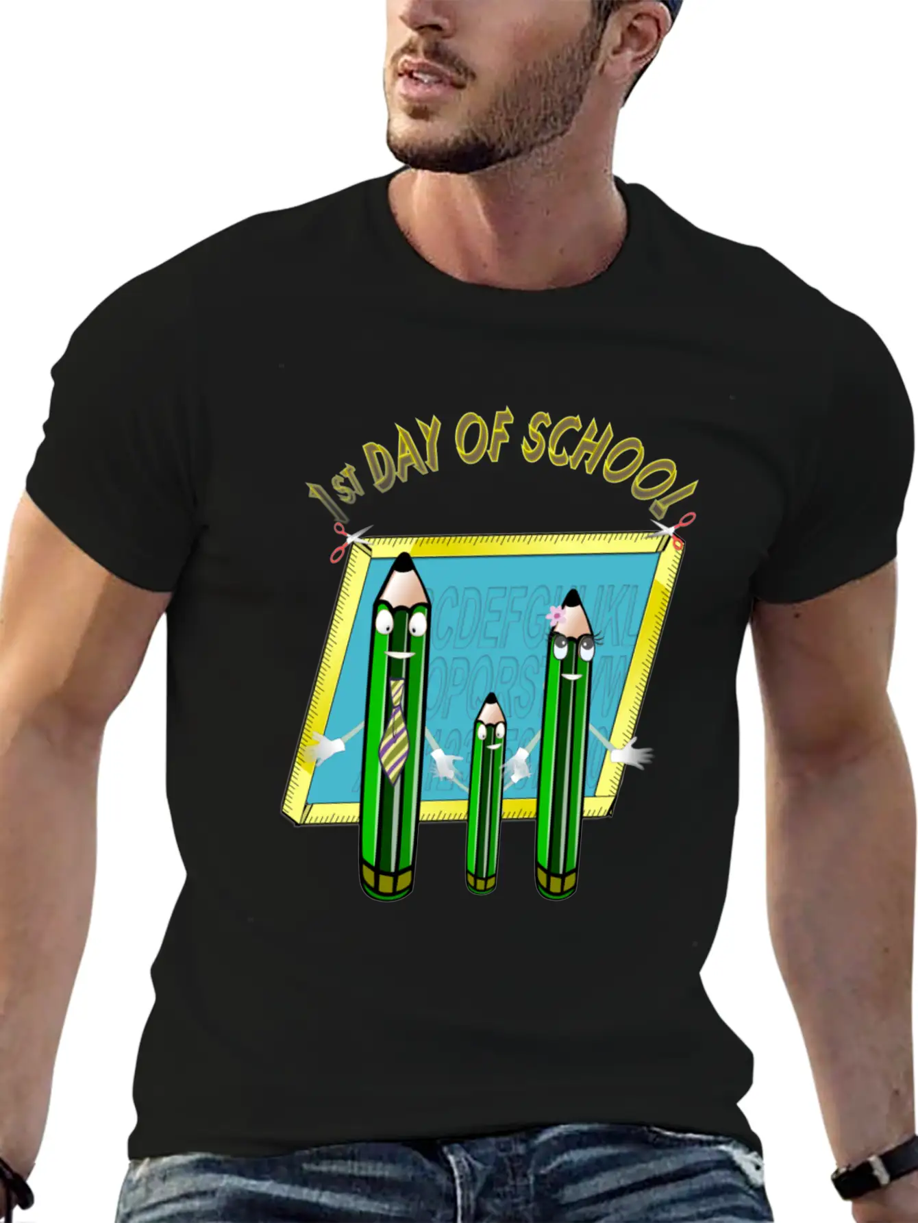1st Day Of School Unisex Casual T-Shirt – Clean Design For Daily Comfort