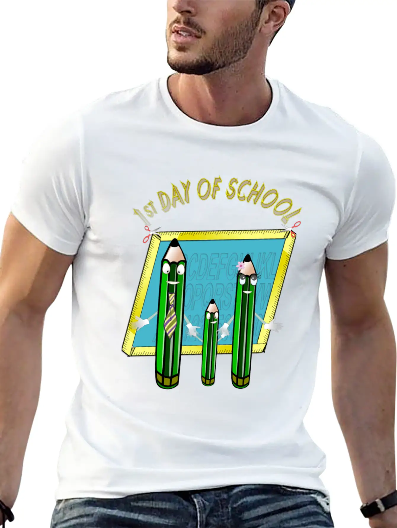 1st Day Of School Unisex Casual T-Shirt – Clean Design For Daily Comfort