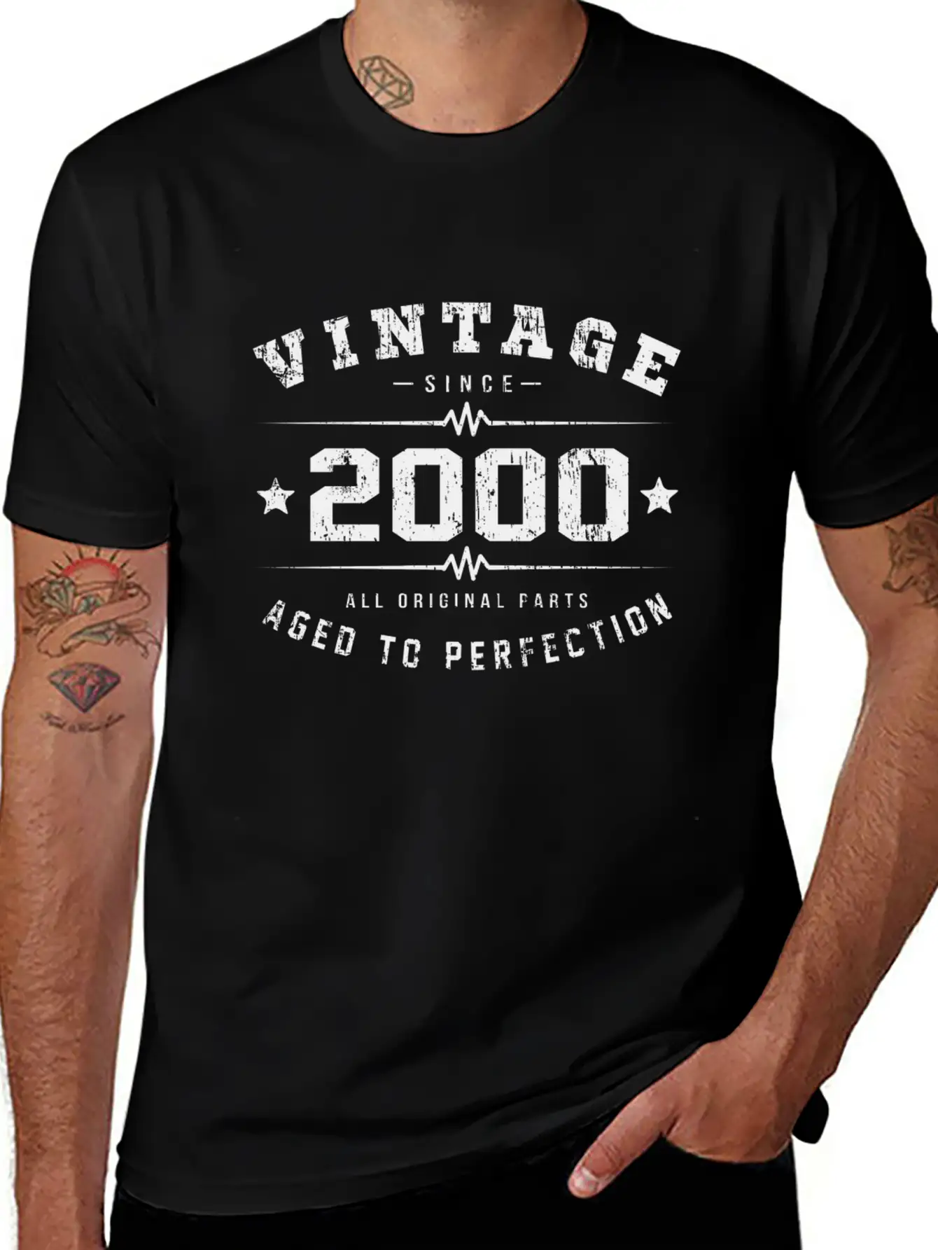 2000 Aged To Perfection Relaxed Everyday Tee – Lightweight And Durable Cotton