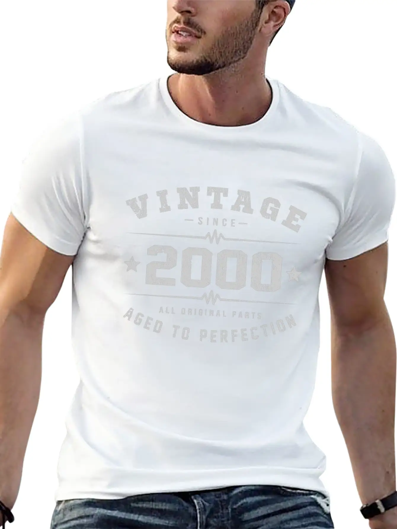 2000 Aged To Perfection Relaxed Everyday Tee – Lightweight And Durable Cotton