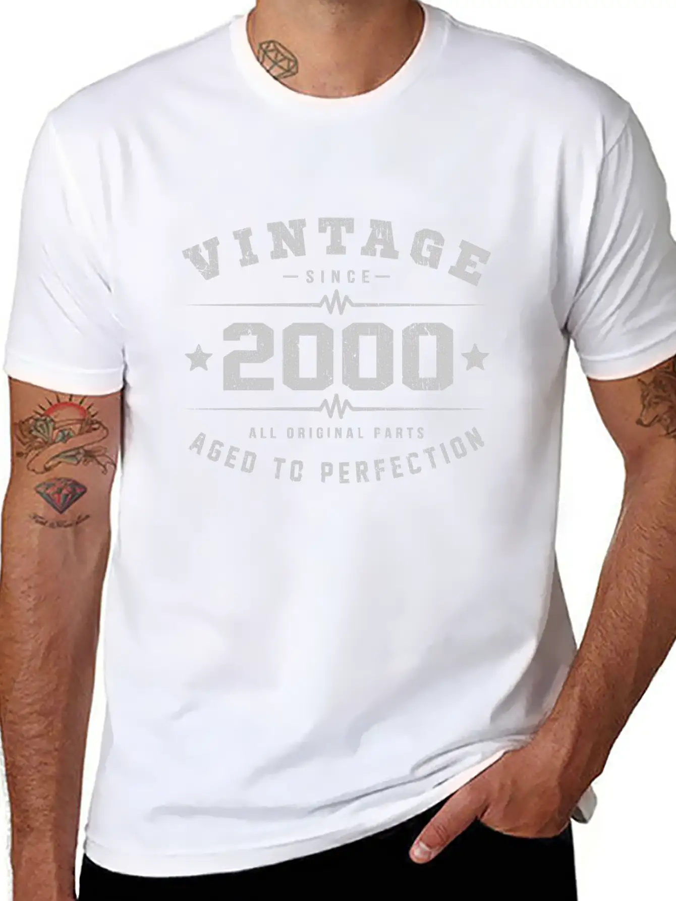2000 Aged To Perfection Relaxed Everyday Tee – Lightweight And Durable Cotton