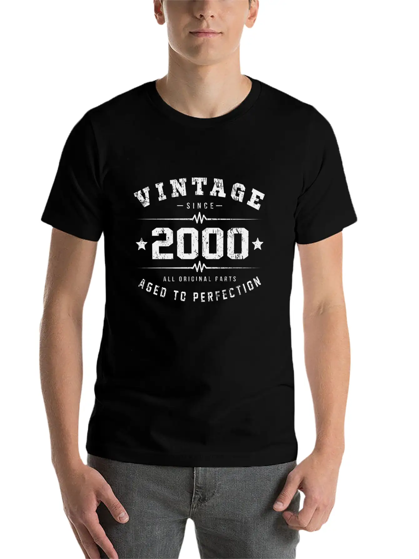 2000 Aged To Perfection Relaxed Everyday Tee – Lightweight And Durable Cotton