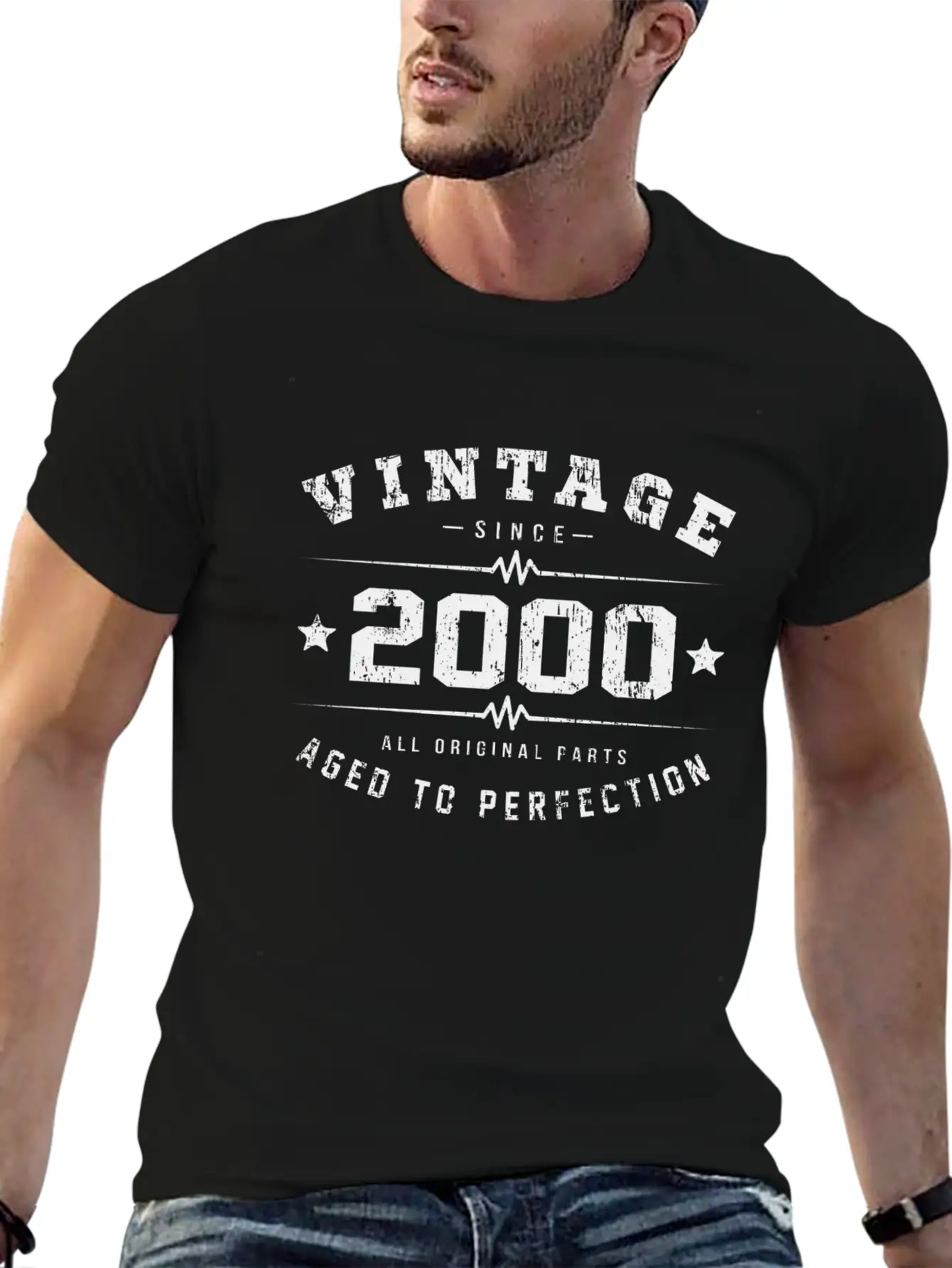 2000 Aged To Perfection Relaxed Everyday Tee – Lightweight And Durable Cotton