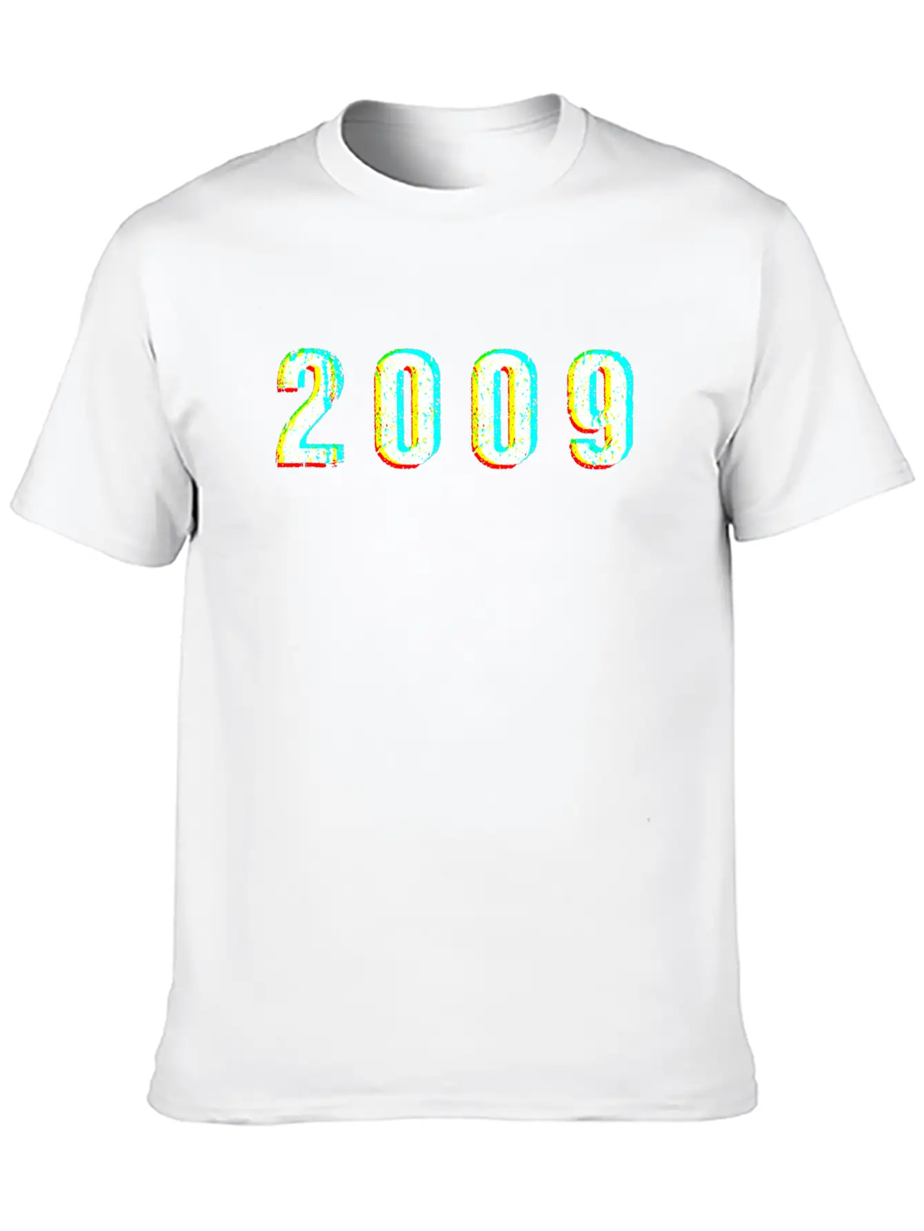 2009 Glitch Vintage Birthday Present Comfortable Minimalist Graphic Tee – Summer Style Essential
