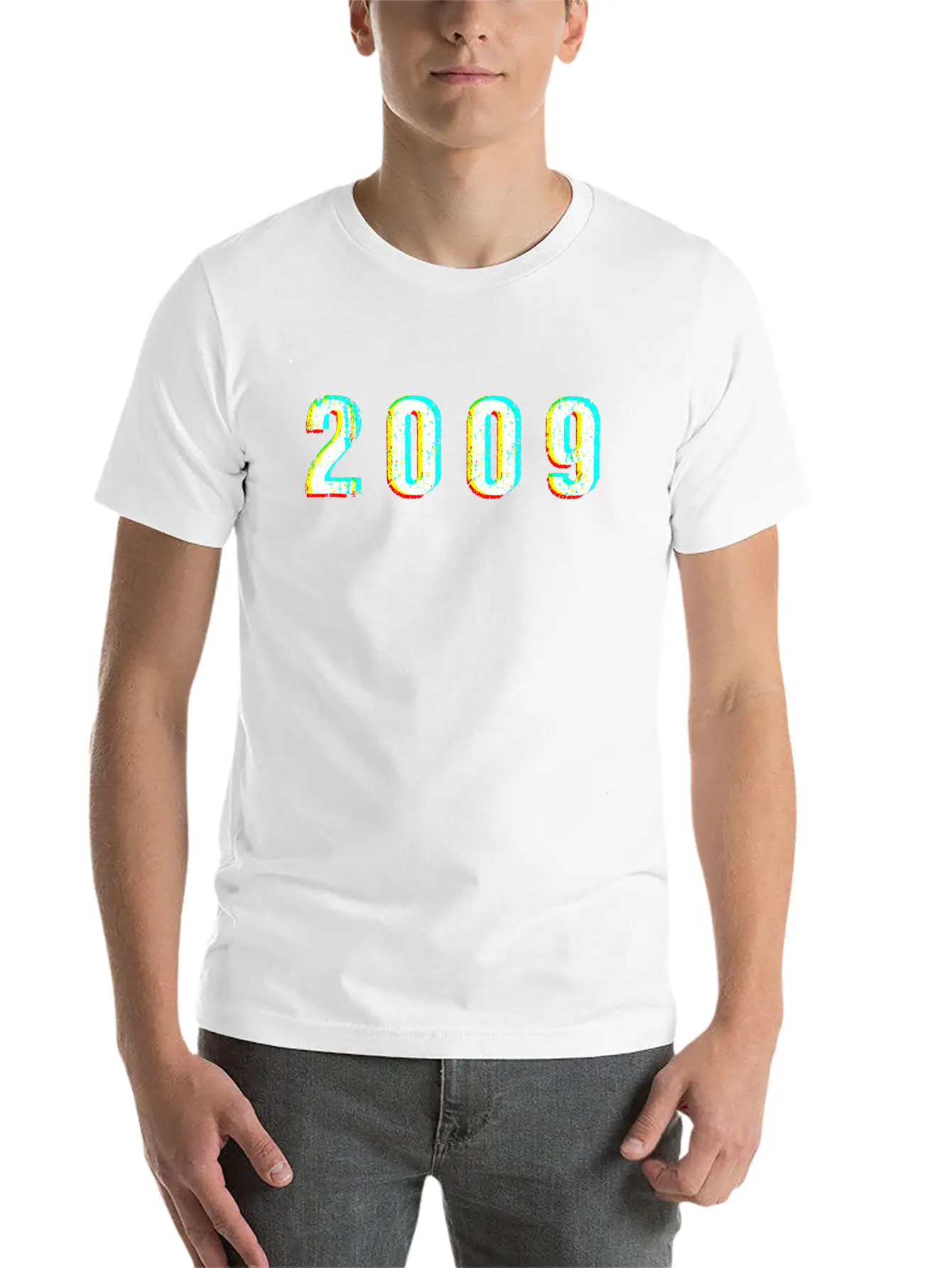 2009 Glitch Vintage Birthday Present Comfortable Minimalist Graphic Tee – Summer Style Essential