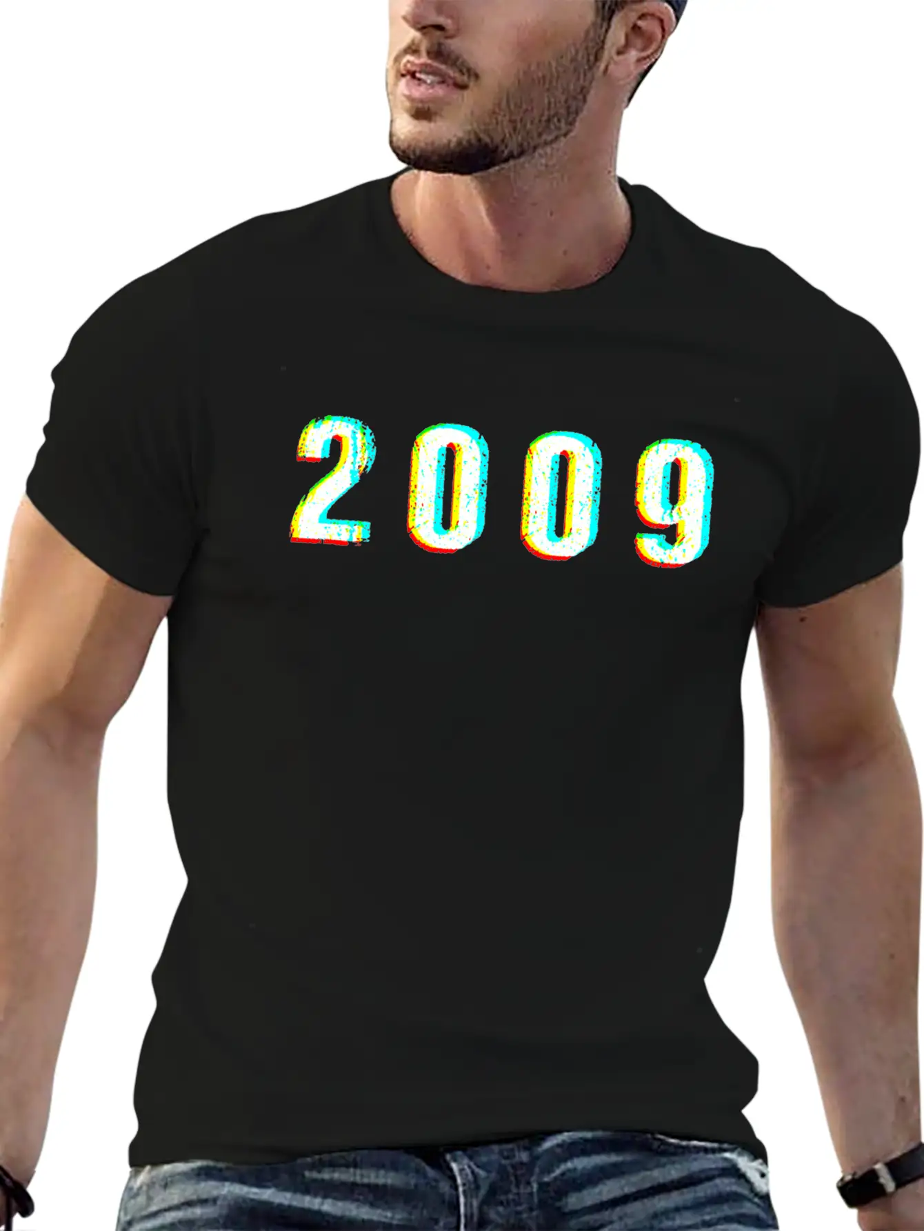 2009 Glitch Vintage Birthday Present Comfortable Minimalist Graphic Tee – Summer Style Essential