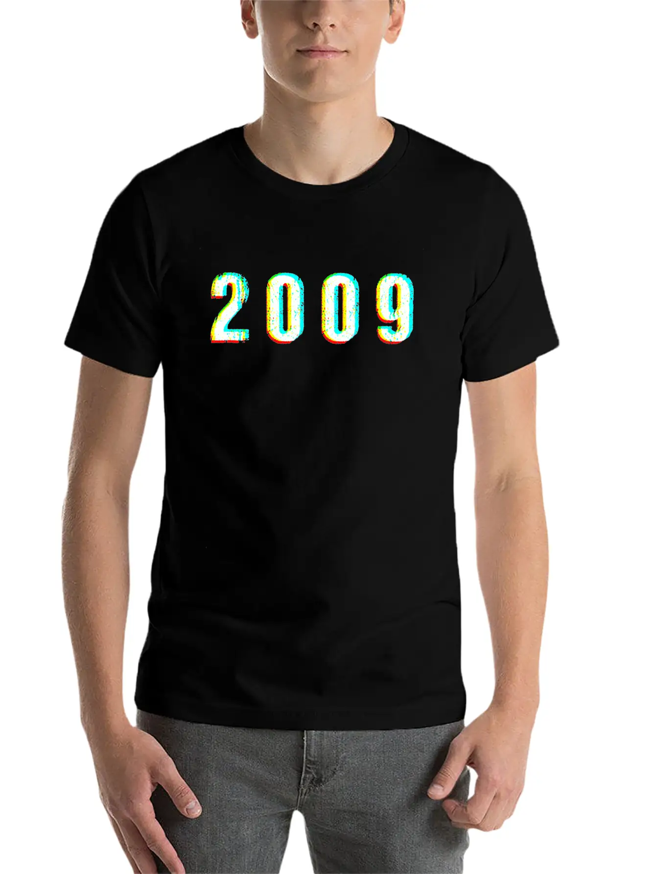 2009 Glitch Vintage Birthday Present Comfortable Minimalist Graphic Tee – Summer Style Essential