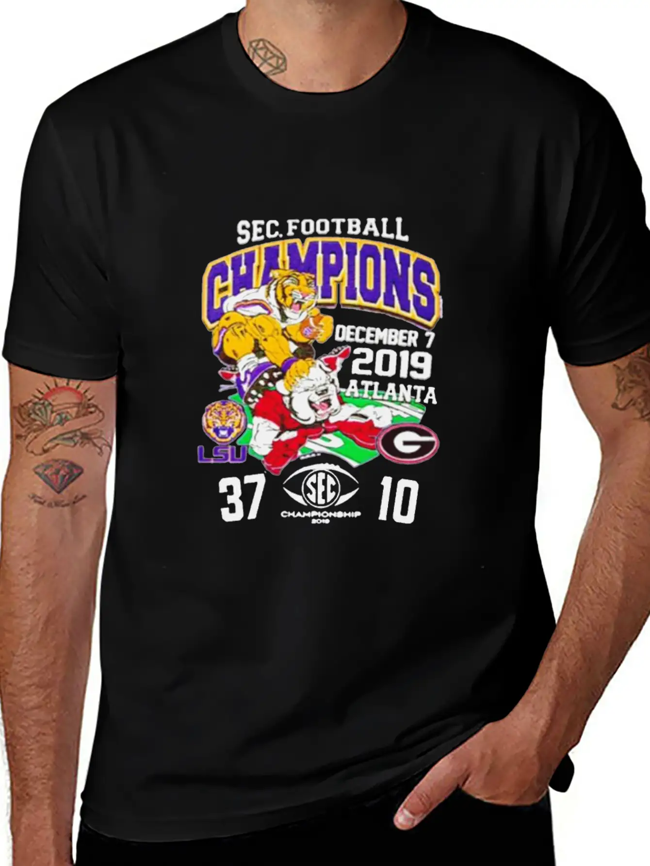 2019 Sec Football Champions Score Shirt Essential Unisex Summer Tee – Soft Cotton Casual Fit