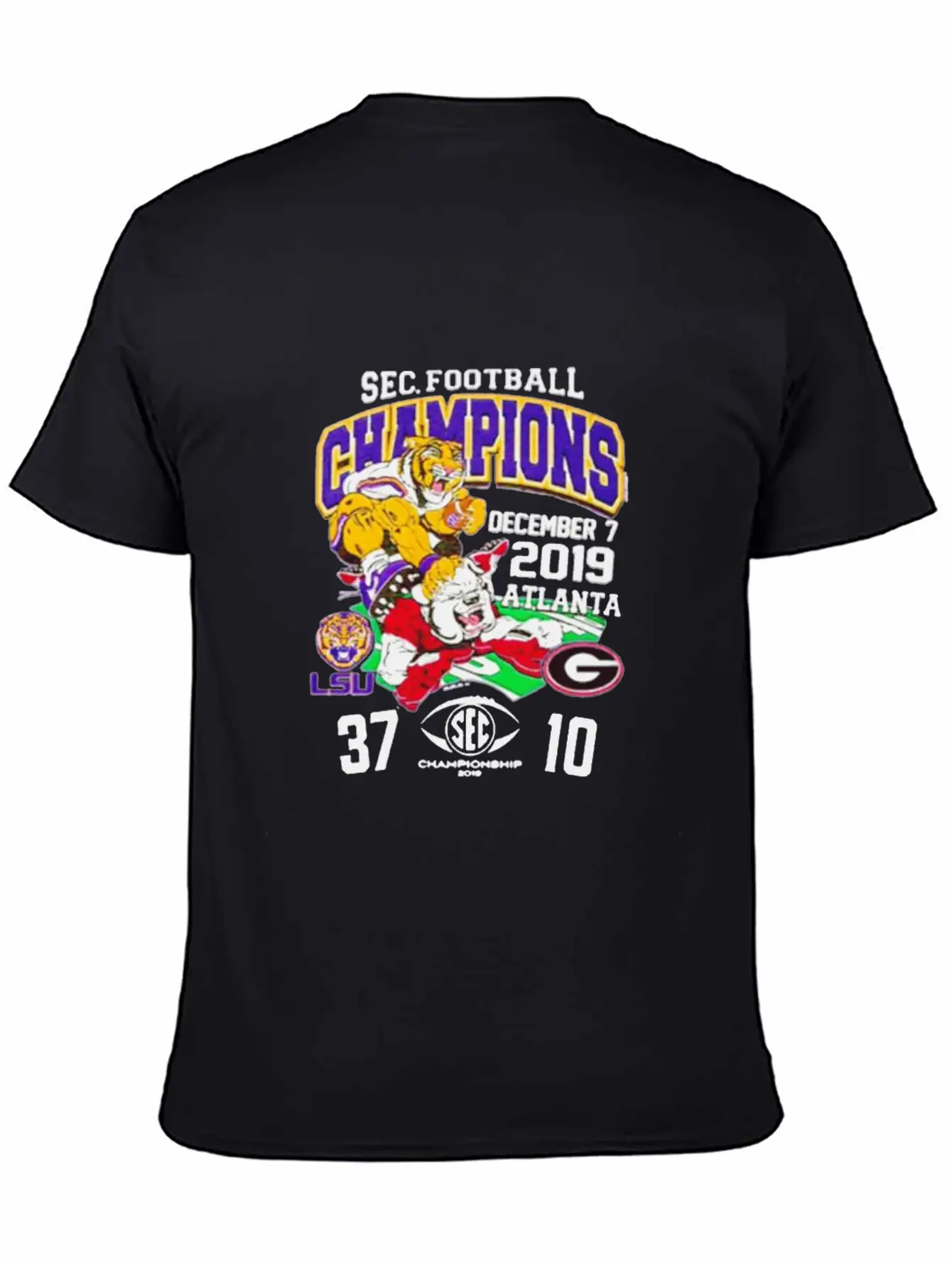 2019 Sec Football Champions Score Shirt Essential Unisex Summer Tee – Soft Cotton Casual Fit