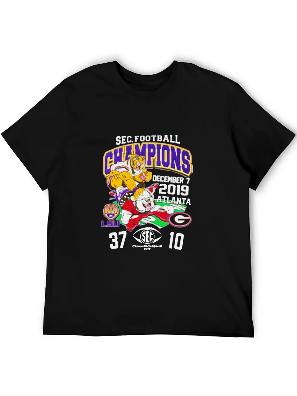 2019 Sec Football Champions Score Shirt Essential Unisex Summer Tee – Soft Cotton Casual Fit