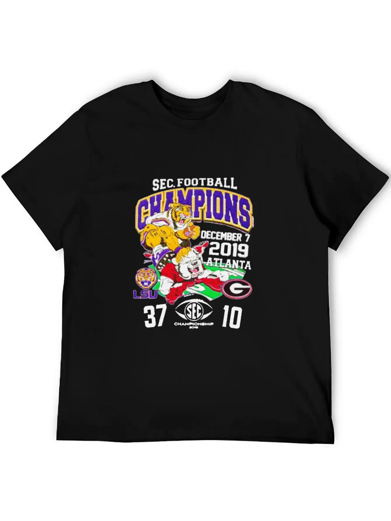 2019 Sec Football Champions Score Shirt Essential Unisex Summer Tee – Soft Cotton Casual Fit