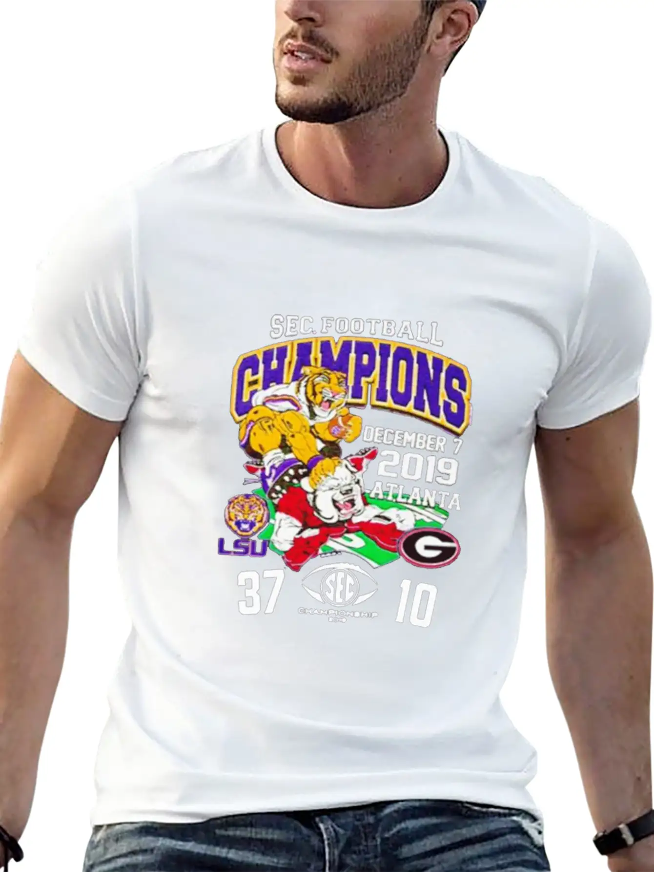 2019 Sec Football Champions Score Shirt Essential Unisex Summer Tee – Soft Cotton Casual Fit
