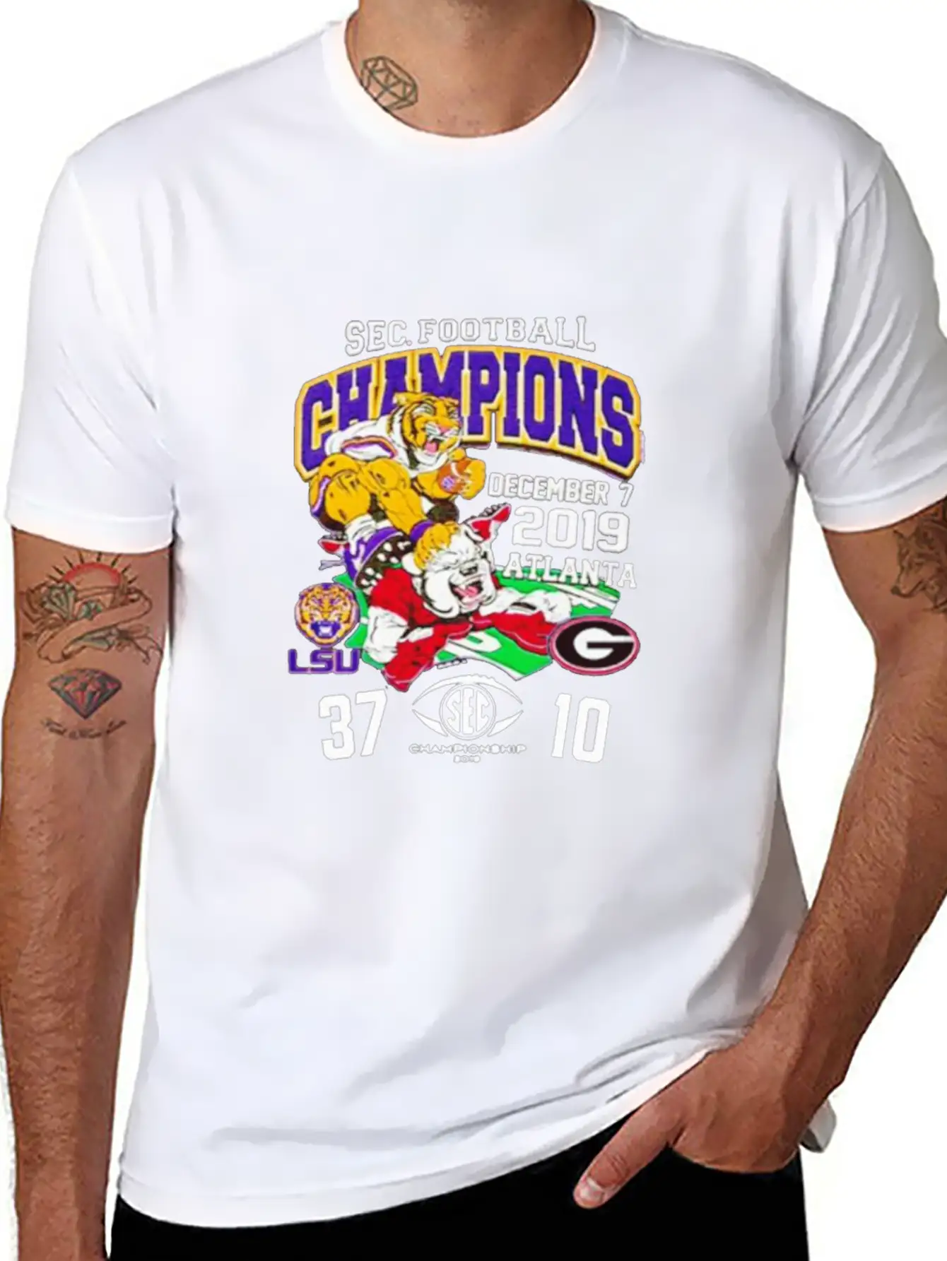 2019 Sec Football Champions Score Shirt Essential Unisex Summer Tee – Soft Cotton Casual Fit