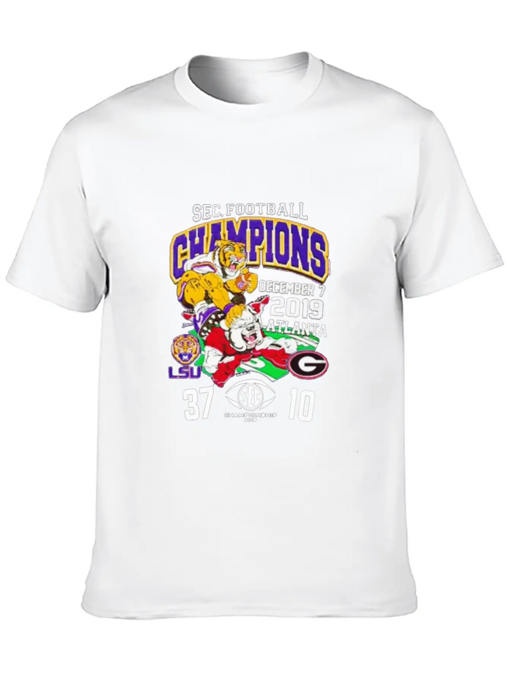 2019 Sec Football Champions Score Shirt Essential Unisex Summer Tee – Soft Cotton Casual Fit