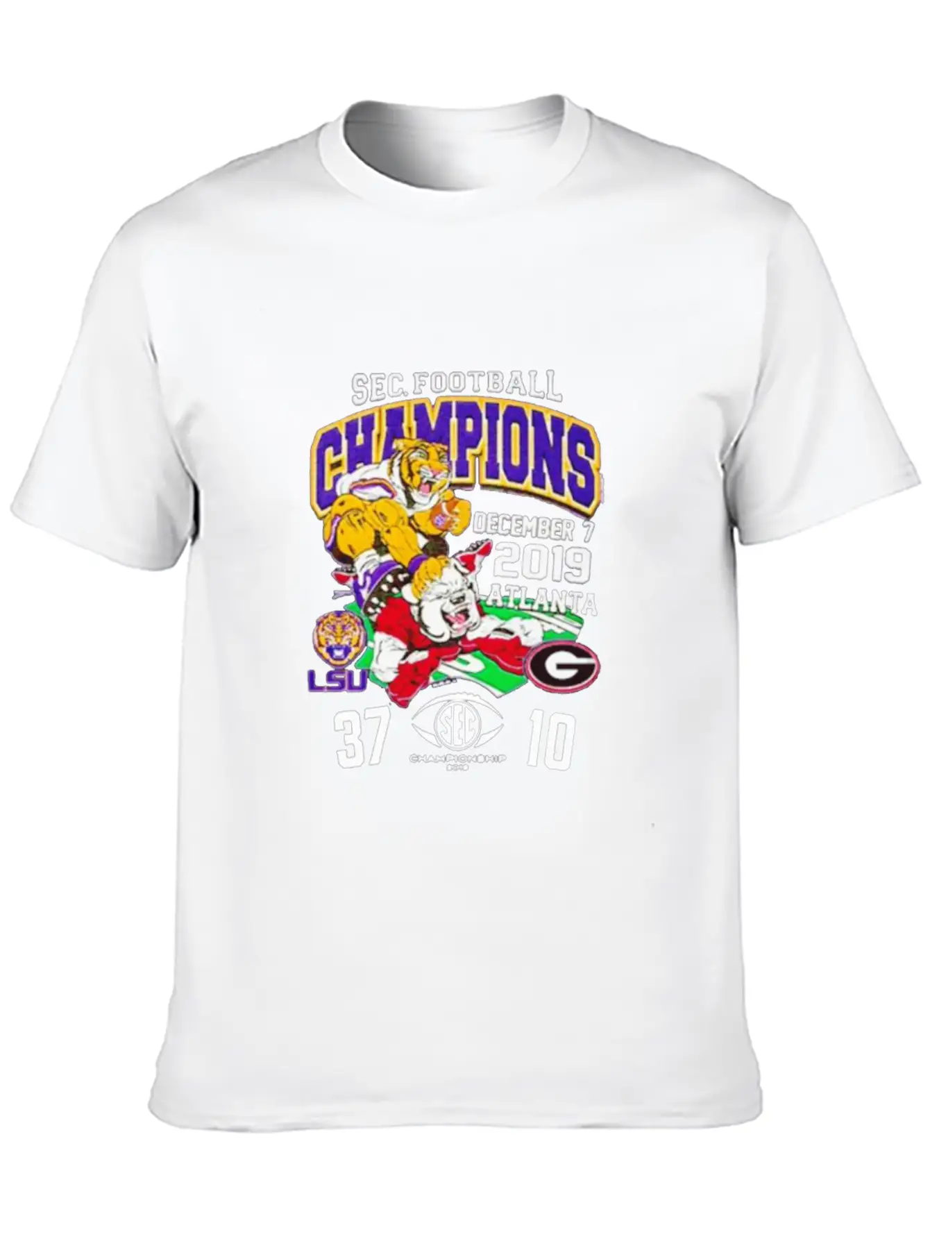 2019 Sec Football Champions Score Shirt Essential Unisex Summer Tee – Soft Cotton Casual Fit