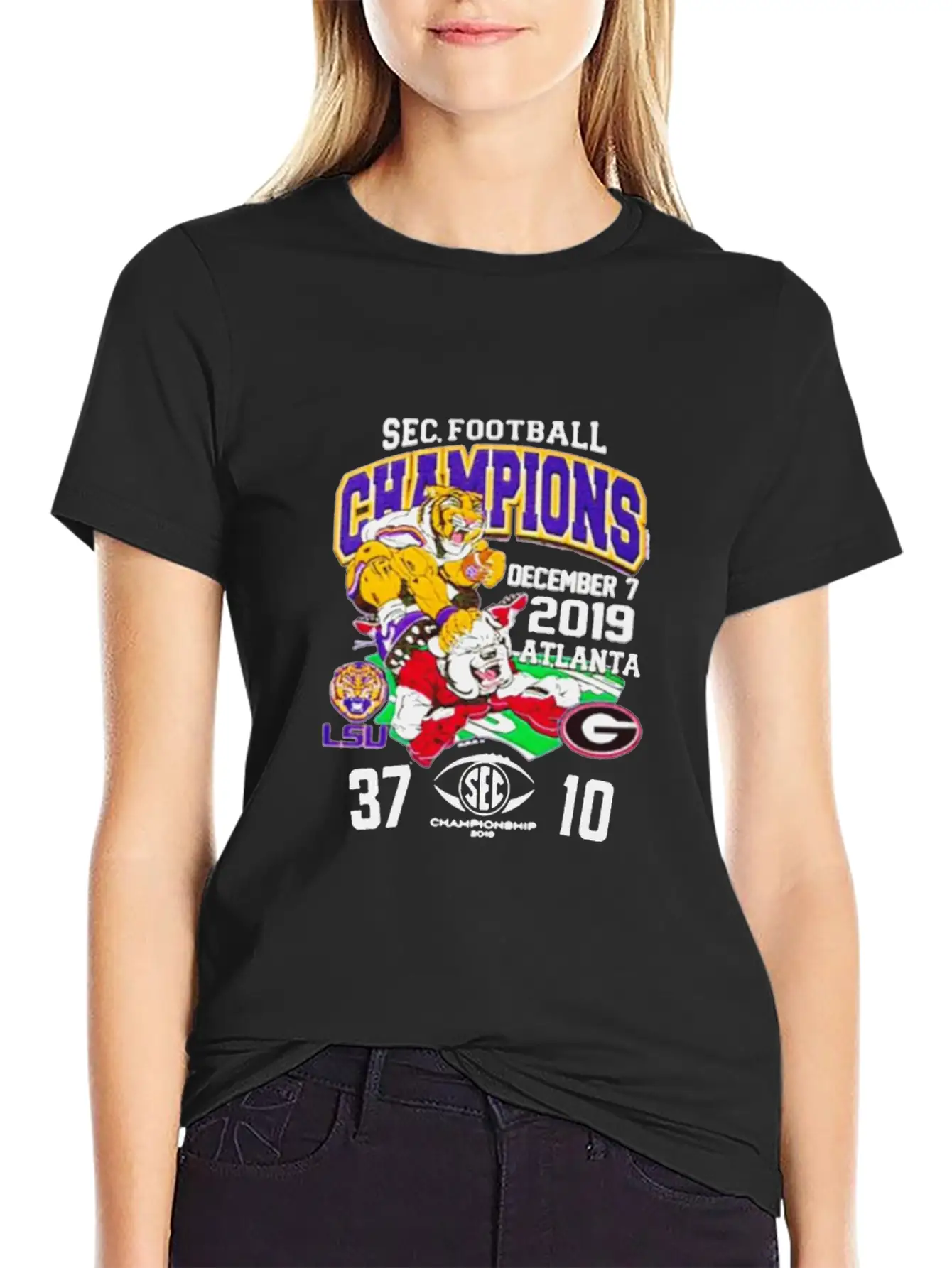 2019 Sec Football Champions Score Shirt Essential Unisex Summer Tee – Soft Cotton Casual Fit