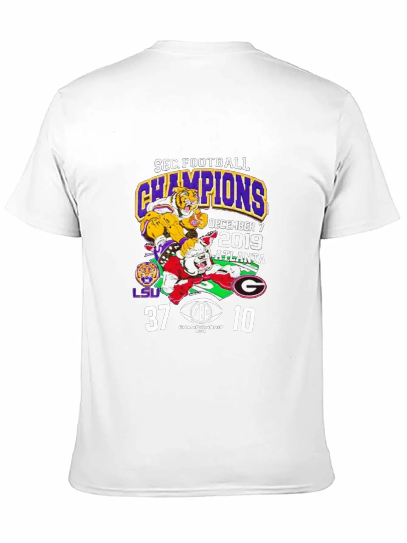 2019 Sec Football Champions Score Shirt Essential Unisex Summer Tee – Soft Cotton Casual Fit