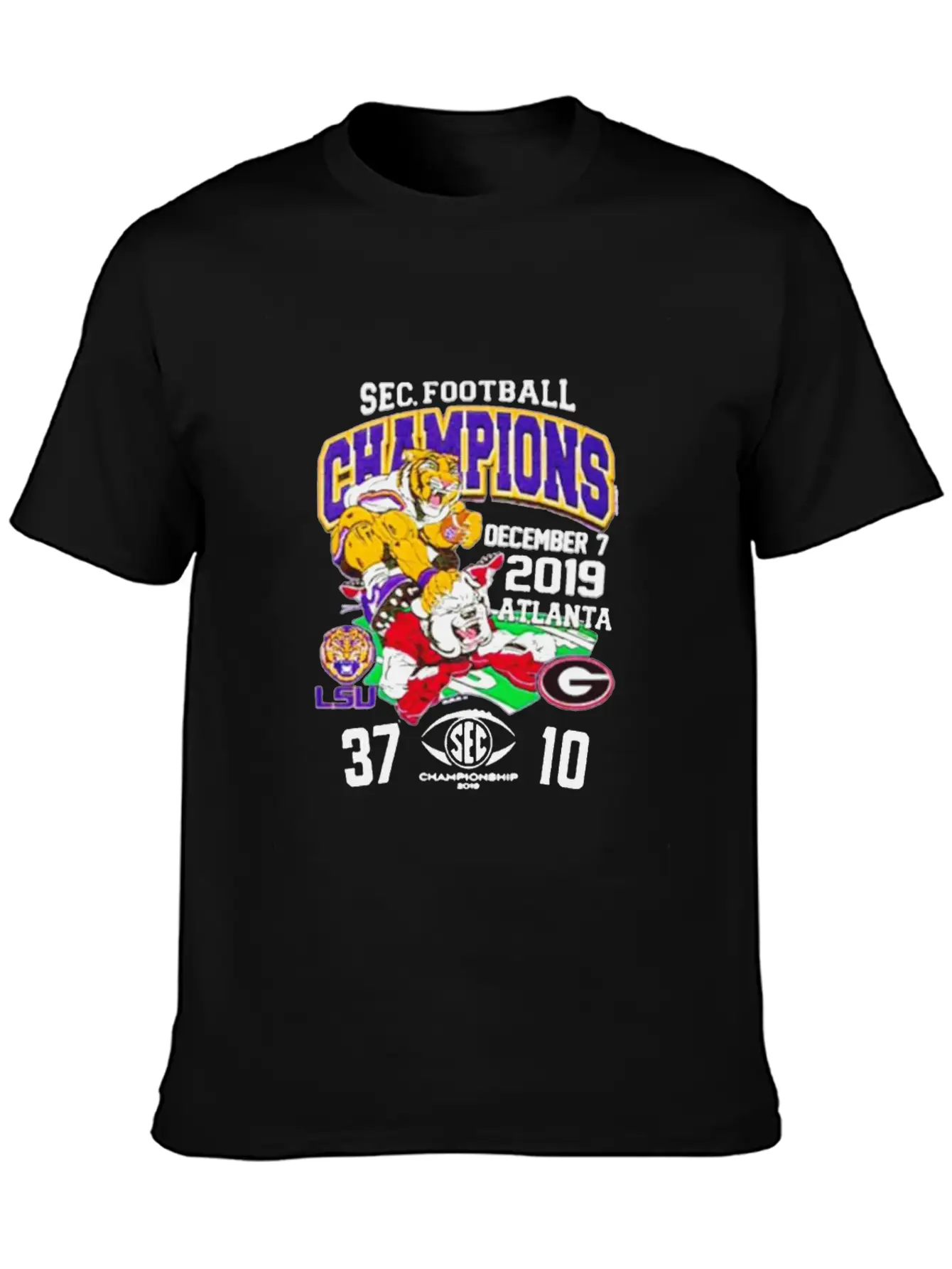 2019 Sec Football Champions Score Shirt Essential Unisex Summer Tee – Soft Cotton Casual Fit