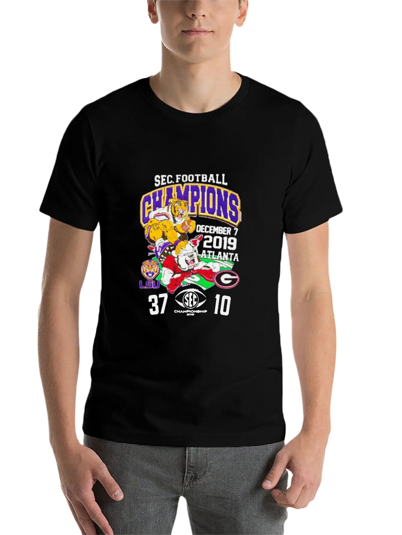 2019 Sec Football Champions Score Shirt Essential Unisex Summer Tee – Soft Cotton Casual Fit