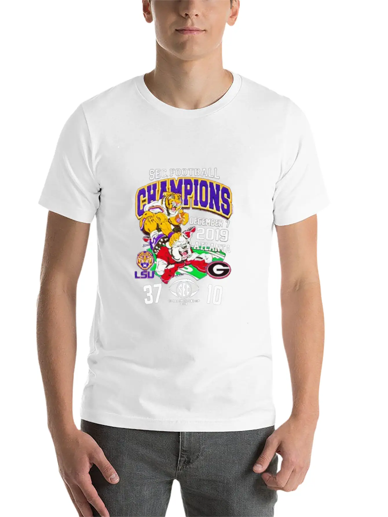 2019 Sec Football Champions Score Shirt Essential Unisex Summer Tee – Soft Cotton Casual Fit