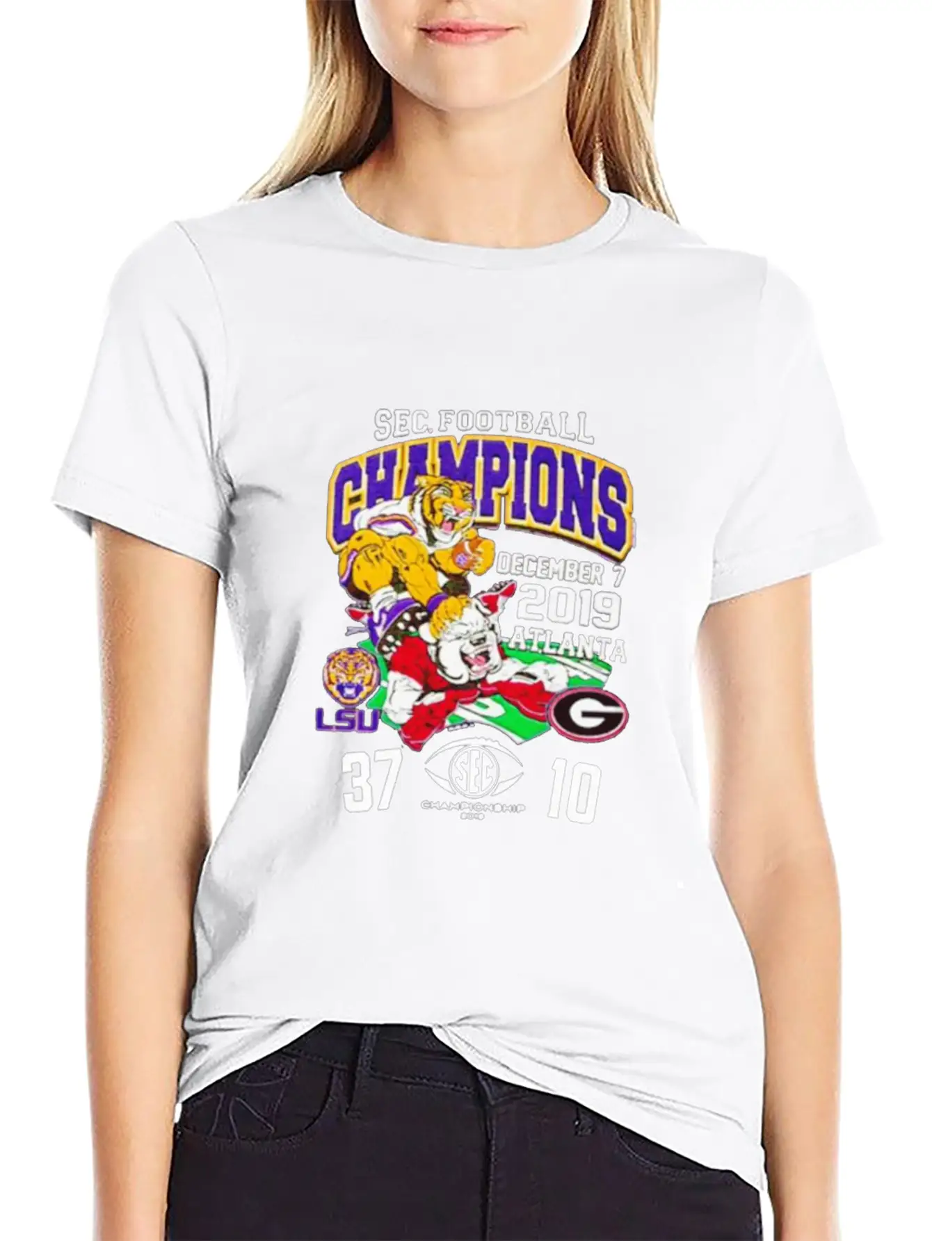 2019 Sec Football Champions Score Shirt Essential Unisex Summer Tee – Soft Cotton Casual Fit
