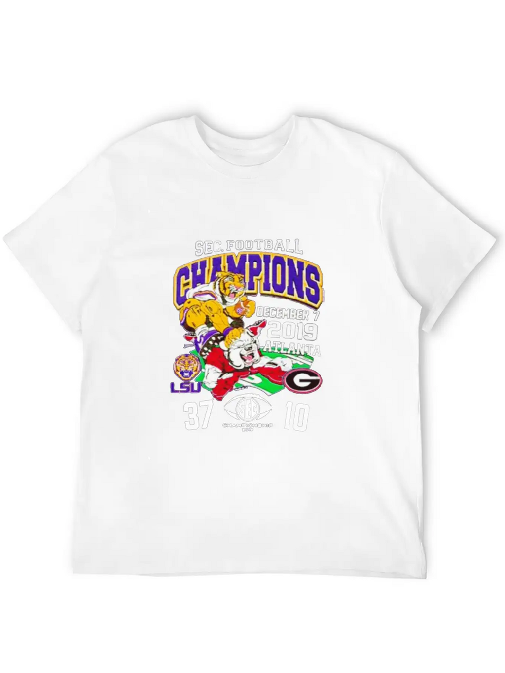 2019 Sec Football Champions Score Shirt Essential Unisex Summer Tee – Soft Cotton Casual Fit