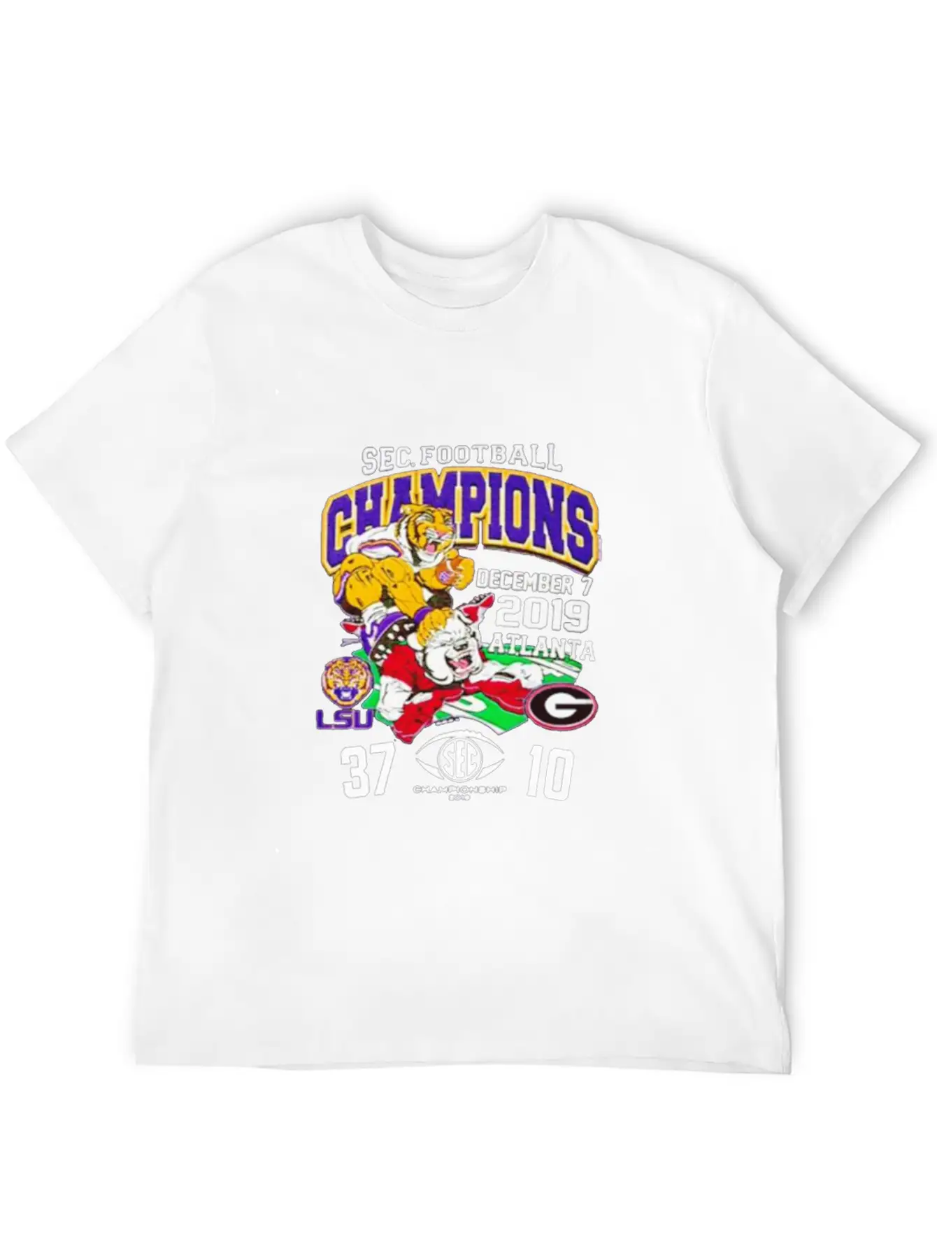 2019 Sec Football Champions Score Shirt Essential Unisex Summer Tee – Soft Cotton Casual Fit