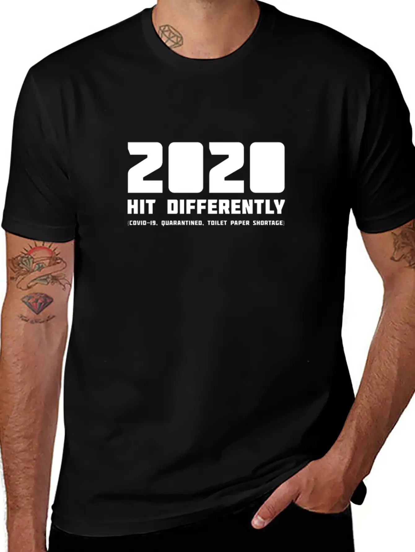 2020 Hits Differently (COVID-19, Toilet Paper) Relaxed Everyday Tee – Lightweight And Durable Cotton