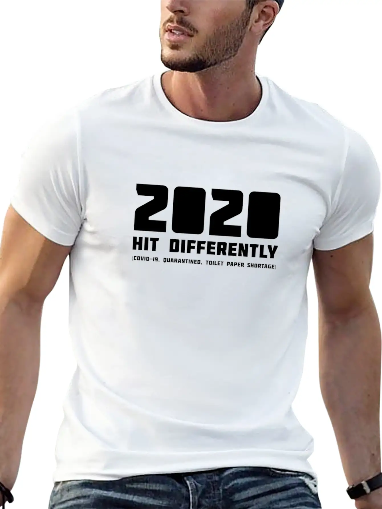 2020 Hits Differently (COVID-19, Toilet Paper) Relaxed Everyday Tee – Lightweight And Durable Cotton