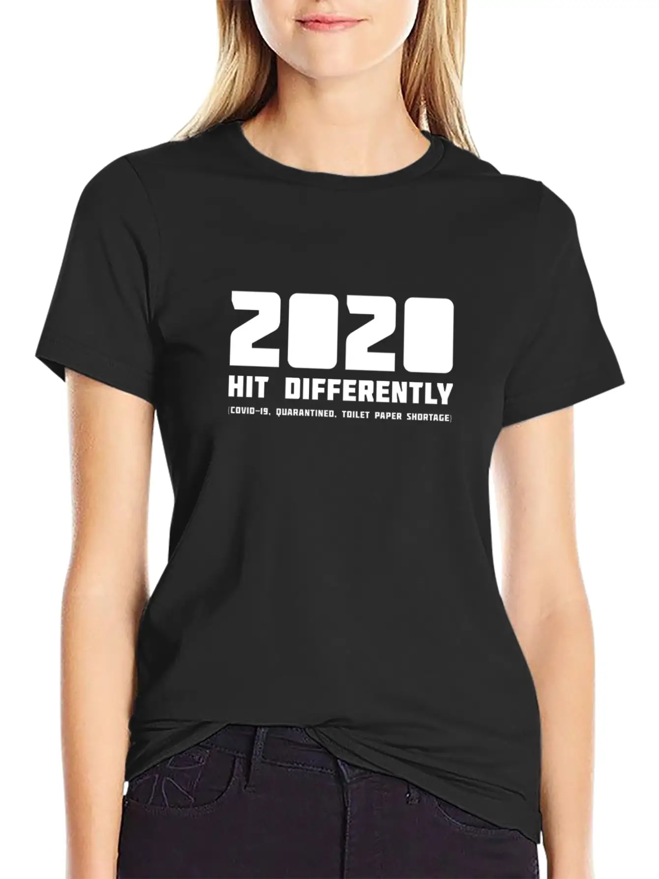 2020 Hits Differently (COVID-19, Toilet Paper) Relaxed Everyday Tee – Lightweight And Durable Cotton