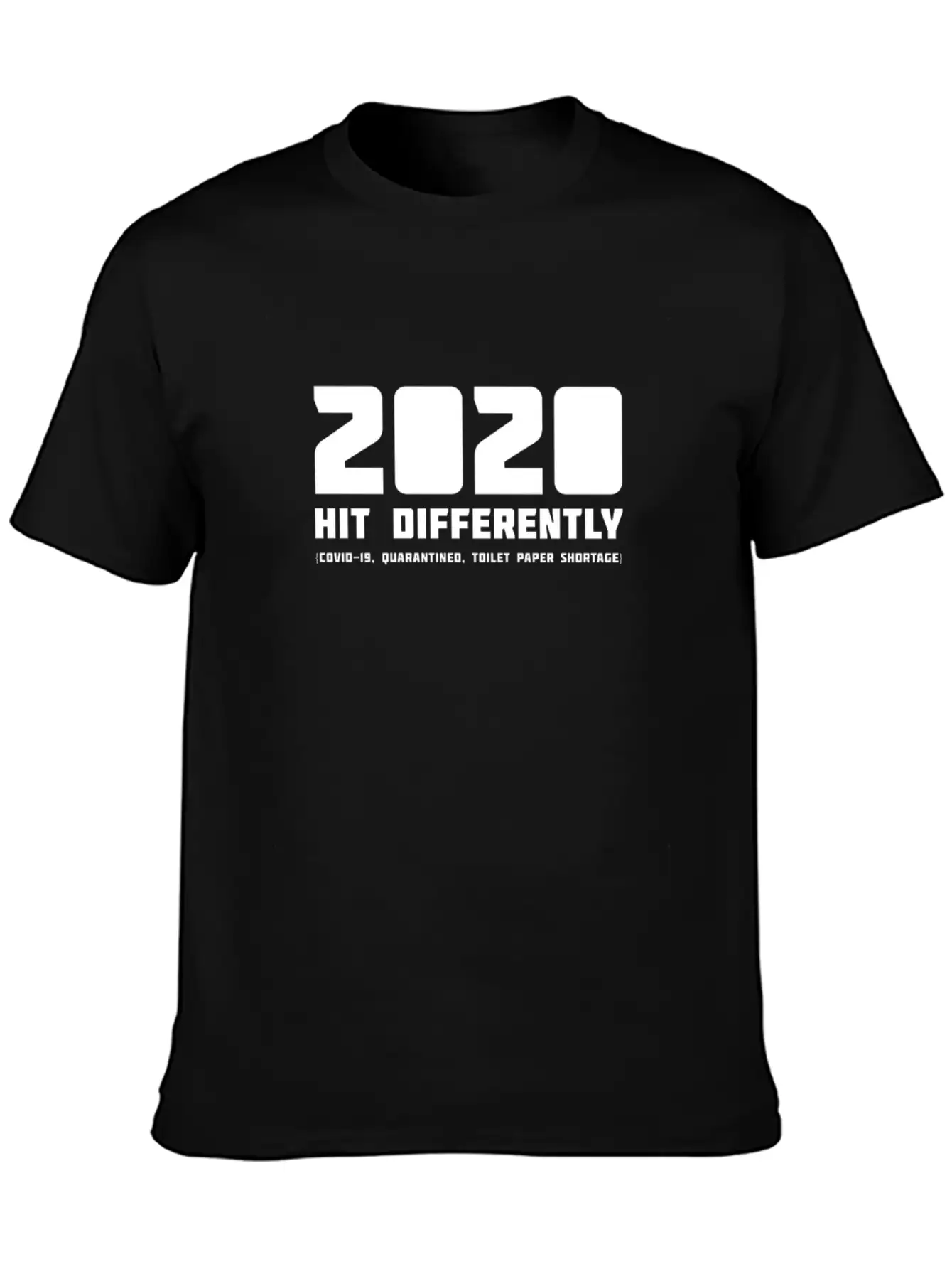 2020 Hits Differently (COVID-19, Toilet Paper) Relaxed Everyday Tee – Lightweight And Durable Cotton