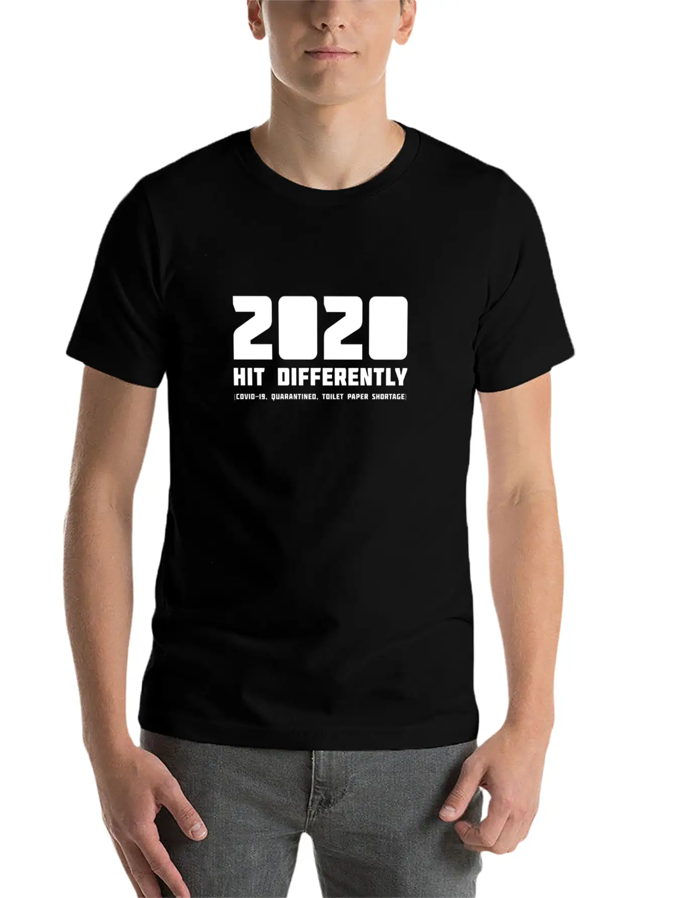 2020 Hits Differently (COVID-19, Toilet Paper) Relaxed Everyday Tee – Lightweight And Durable Cotton