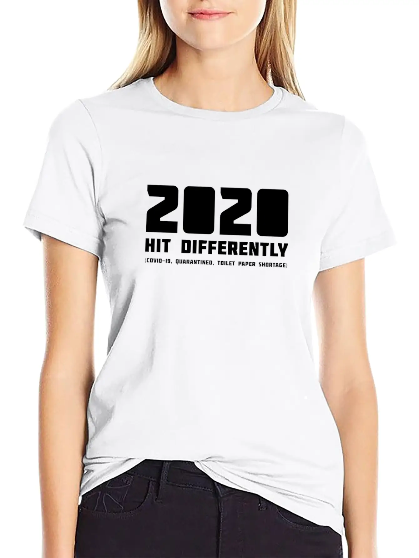 2020 Hits Differently (COVID-19, Toilet Paper) Relaxed Everyday Tee – Lightweight And Durable Cotton