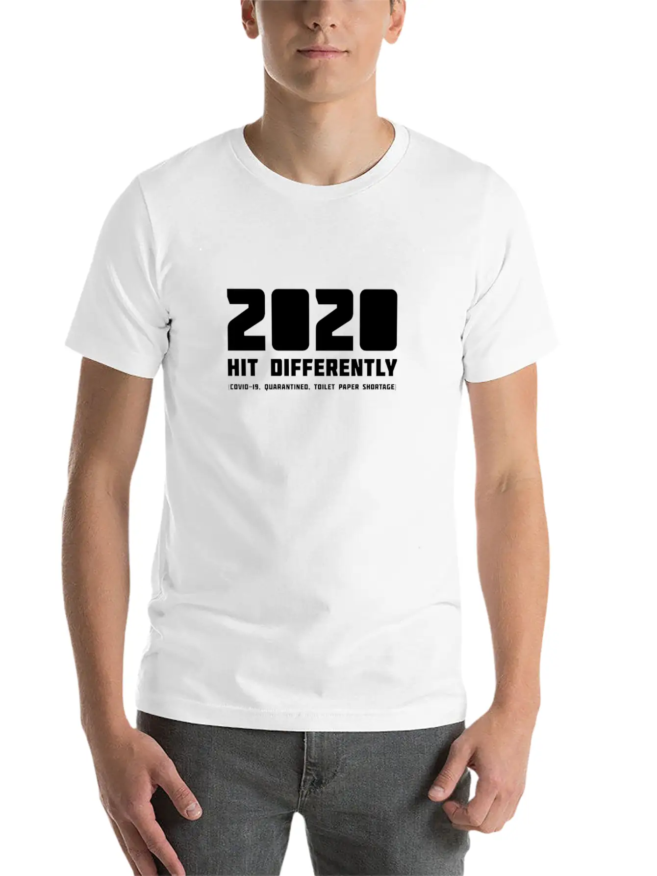 2020 Hits Differently (COVID-19, Toilet Paper) Relaxed Everyday Tee – Lightweight And Durable Cotton