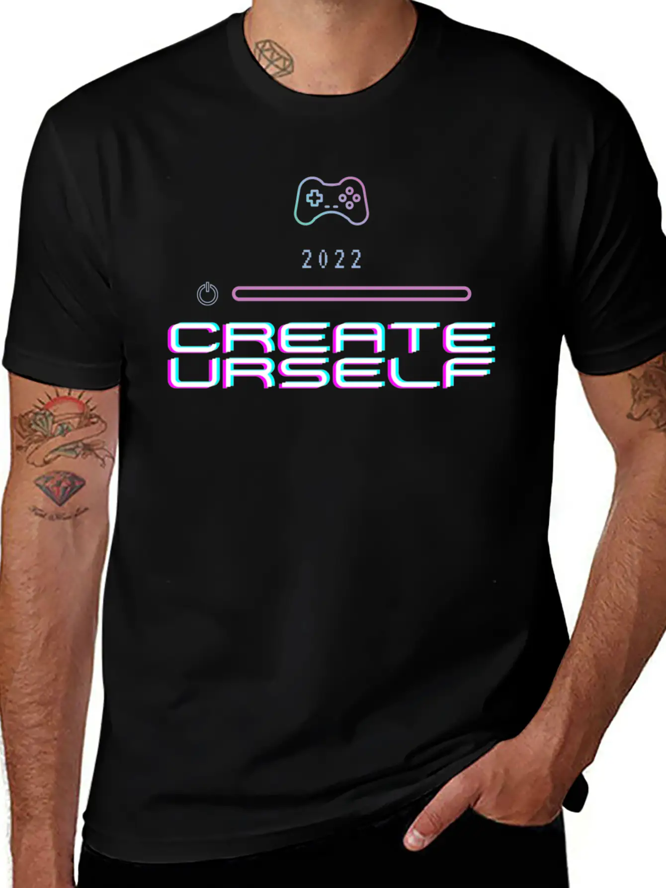 2022 Create Urself Unisex Casual T-Shirt – Clean Design For Daily Comfort