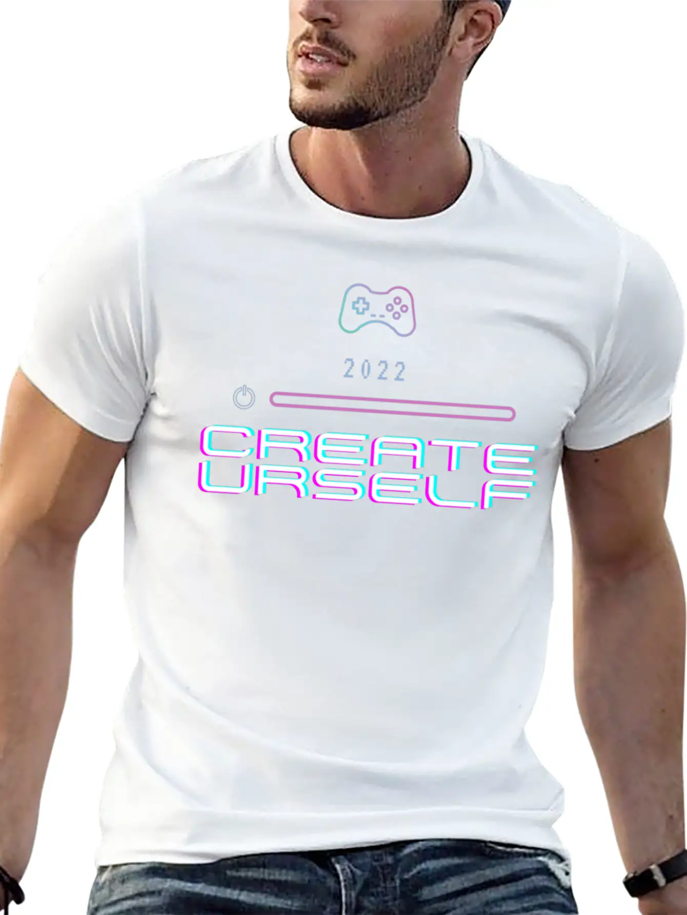 2022 Create Urself Unisex Casual T-Shirt – Clean Design For Daily Comfort