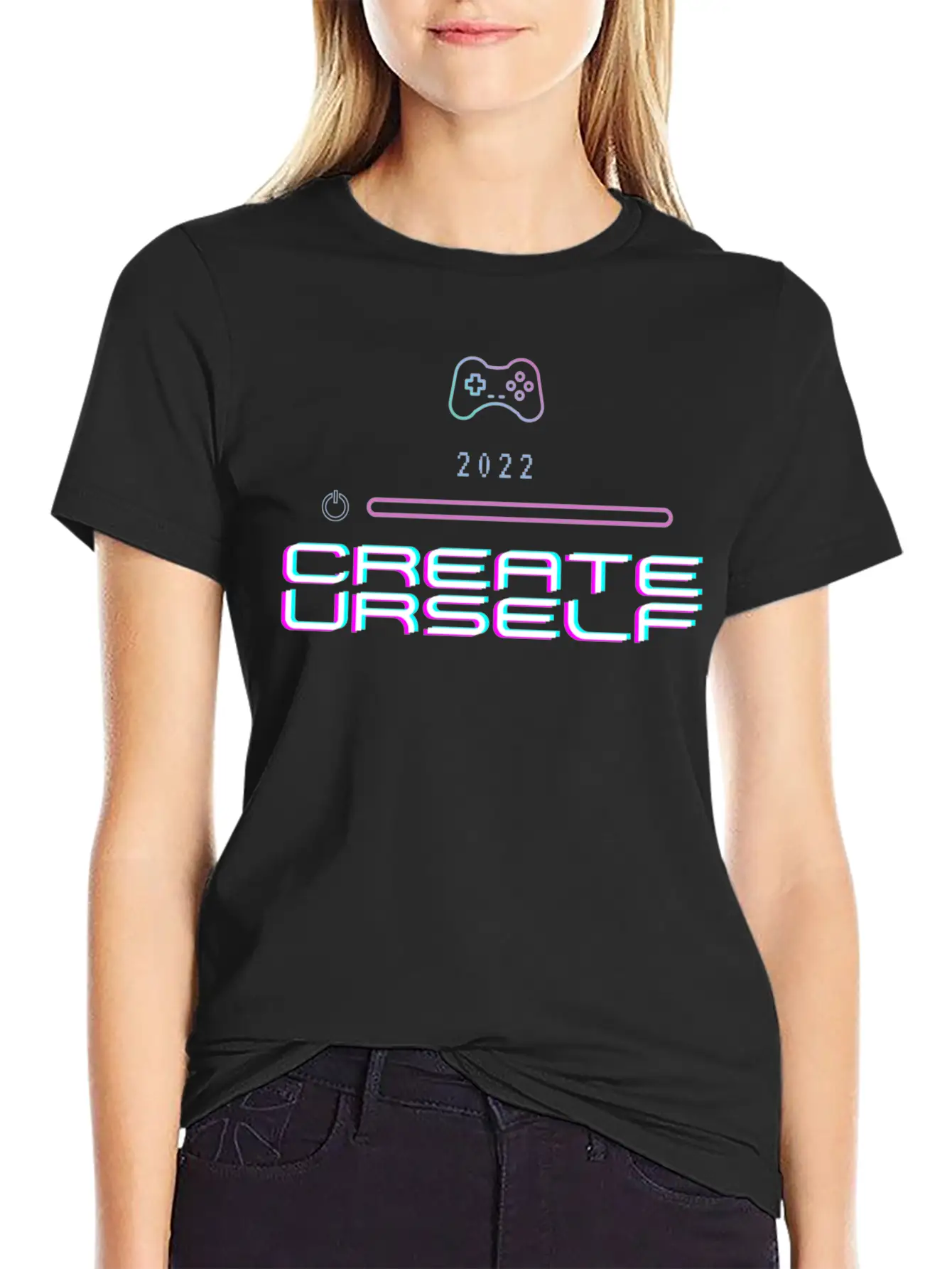 2022 Create Urself Unisex Casual T-Shirt – Clean Design For Daily Comfort