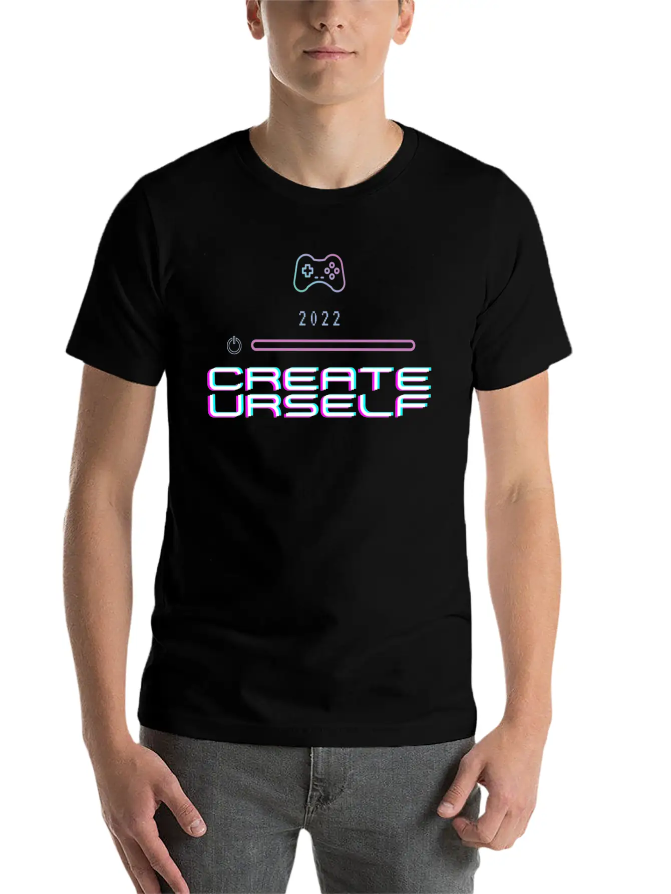 2022 Create Urself Unisex Casual T-Shirt – Clean Design For Daily Comfort