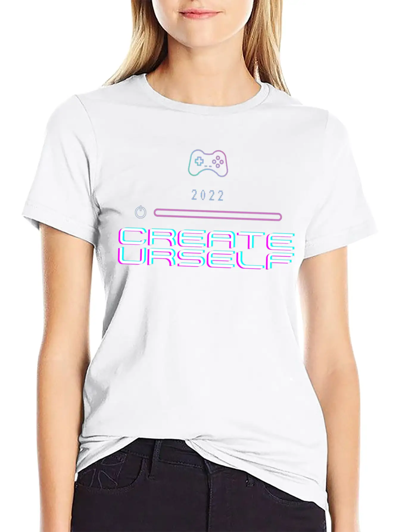 2022 Create Urself Unisex Casual T-Shirt – Clean Design For Daily Comfort