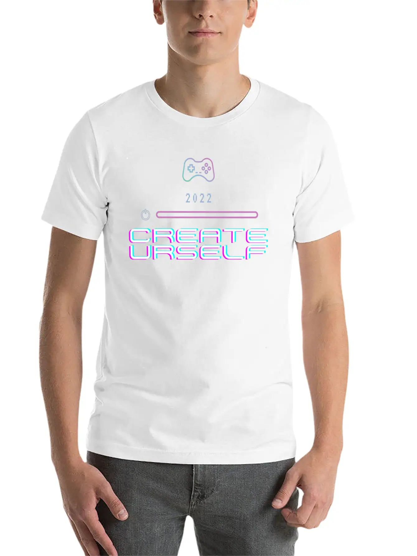 2022 Create Urself Unisex Casual T-Shirt – Clean Design For Daily Comfort