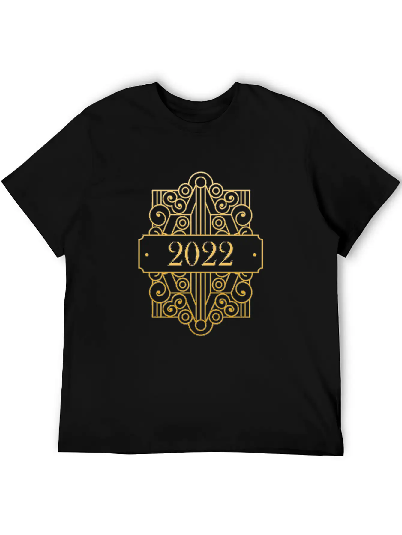 2022 New Years Eve Art Deco Relaxed Everyday Tee – Lightweight And Durable Cotton