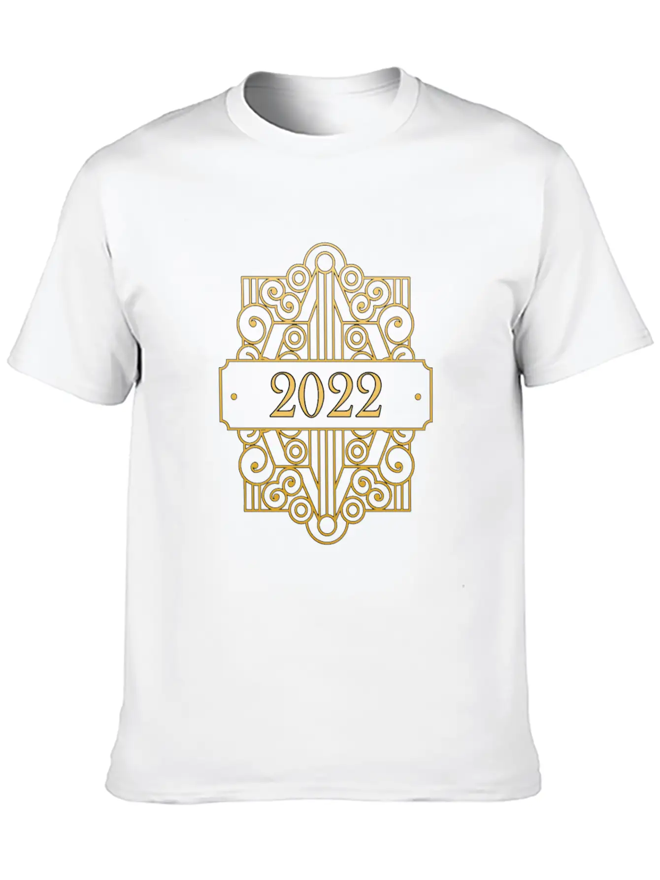 2022 New Years Eve Art Deco Relaxed Everyday Tee – Lightweight And Durable Cotton